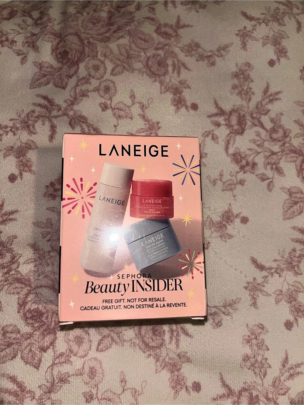 LANEIGE Sephora Beauty Insider Birthday Gift Set Pink NWT